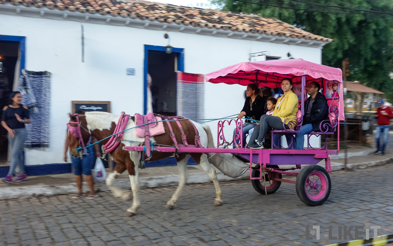 Pferdekutsche in Tiradentes, Minas Gerais, Brasilien