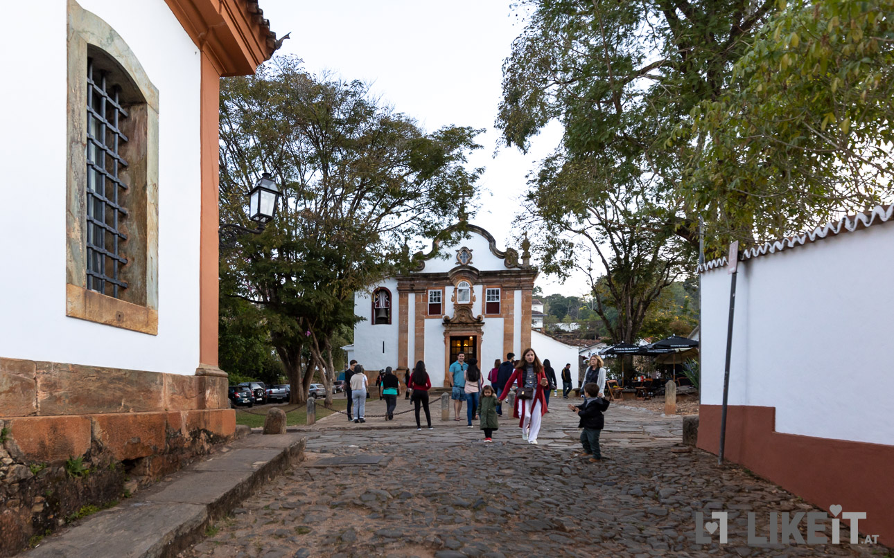 Kirche in Tiradentes, Minas Gerais, Brasilien