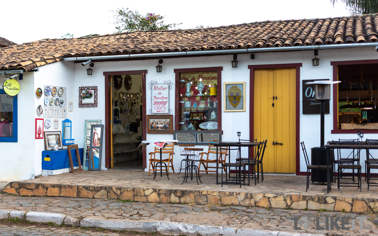 Geschäft in Tiradentes, Minas Gerais, Brasilien