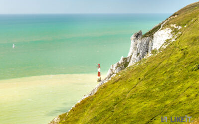 Beachy Head Lighthouse Leuchtturm bei Beachy Head, Südengland